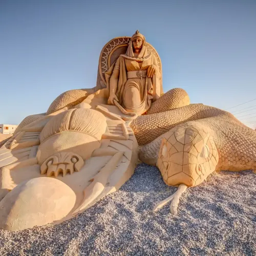 Ausflug zur Sand City in Hurghada